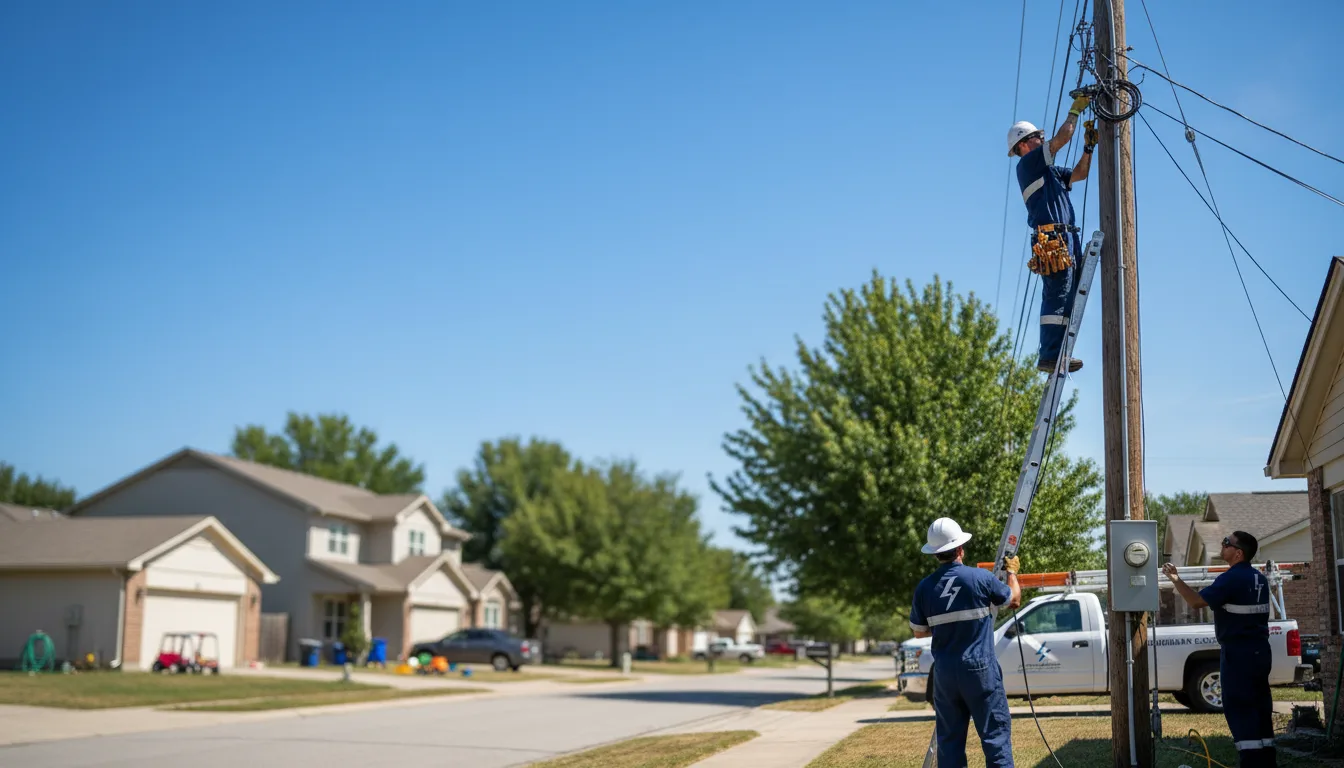 Residential electrician providing installation services in Tolland, CT